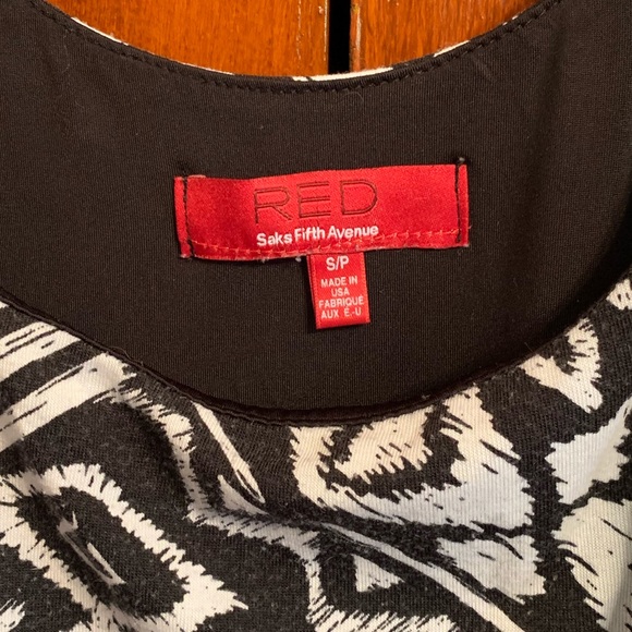 Saks Fifth Avenue Geometric Print Dress - Picture 4 of 5